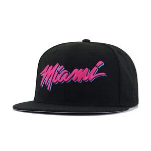New Era Miami Heat City Edition Series Vice Pink 59Fifty 5950 SZ 7 1/4 Hat Cap